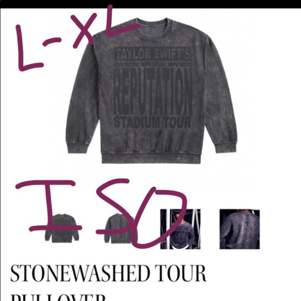 ISO TAYLOR SWIFT REPUTATION SWEATSHIRT